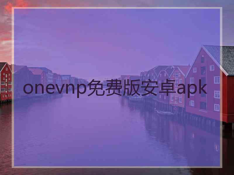 onevnp免费版安卓apk