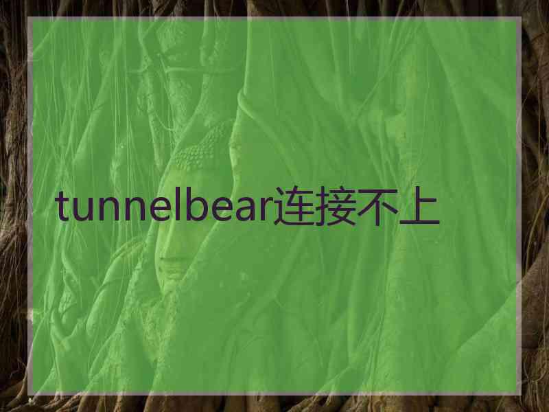 tunnelbear连接不上