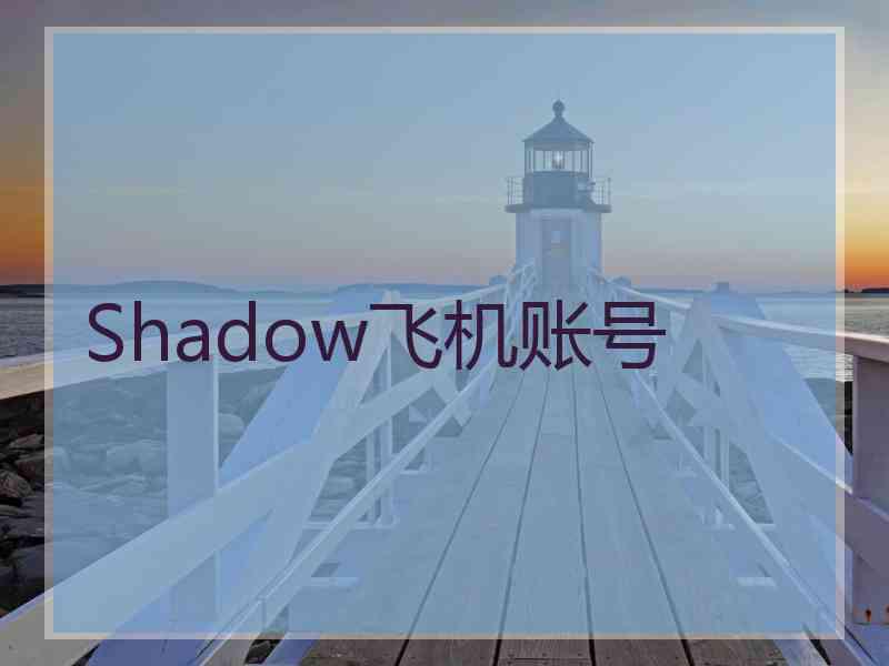 Shadow飞机账号