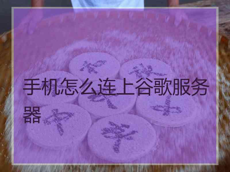手机怎么连上谷歌服务器