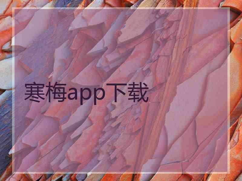 寒梅app下载