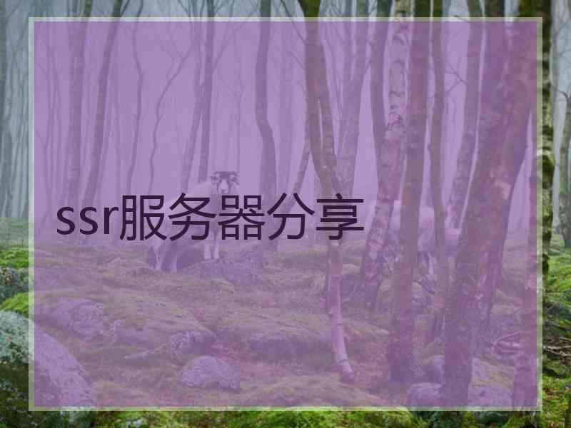 ssr服务器分享