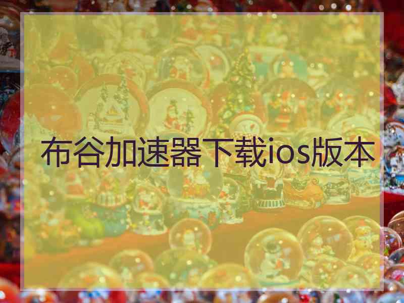 布谷加速器下载ios版本