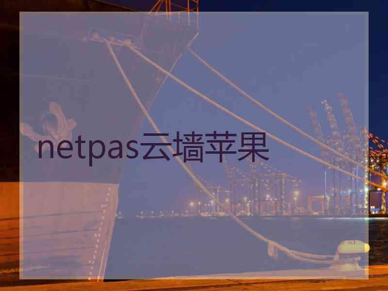 netpas云墙苹果