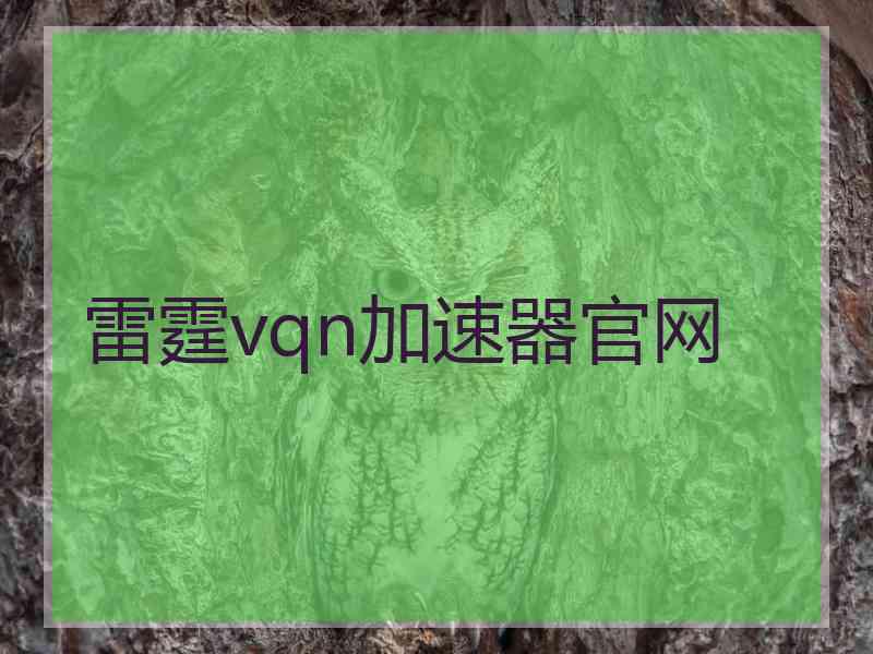 雷霆vqn加速器官网