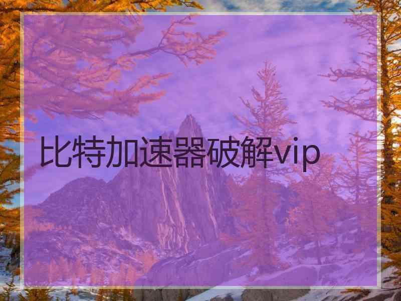 比特加速器破解vip