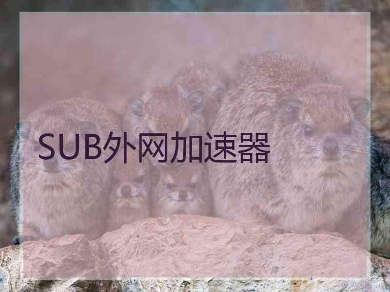 SUB外网加速器