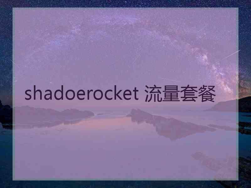 shadoerocket 流量套餐