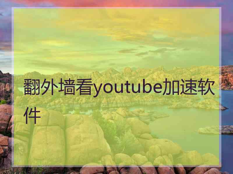 翻外墙看youtube加速软件