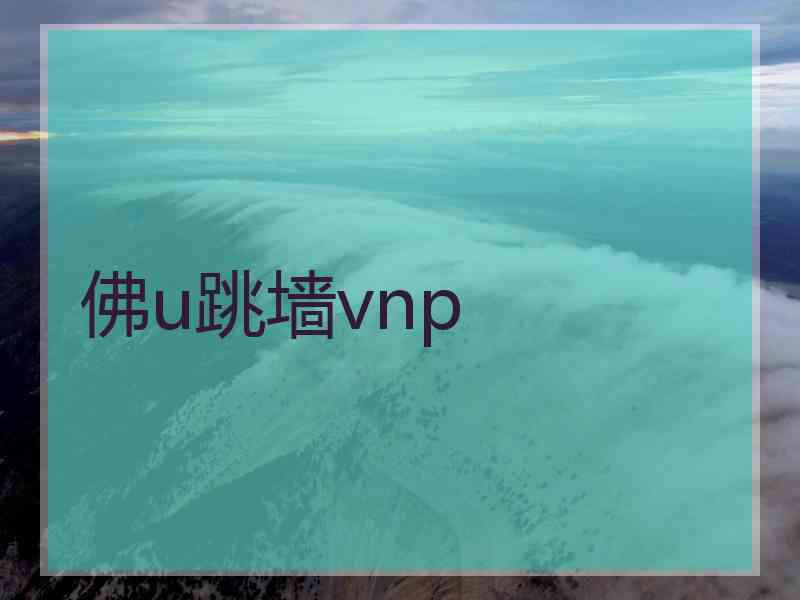 佛u跳墙vnp