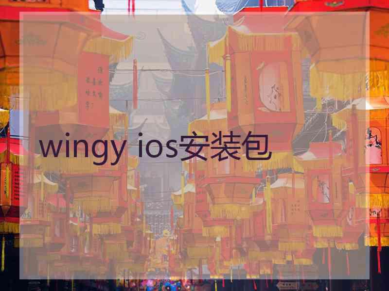 wingy ios安装包