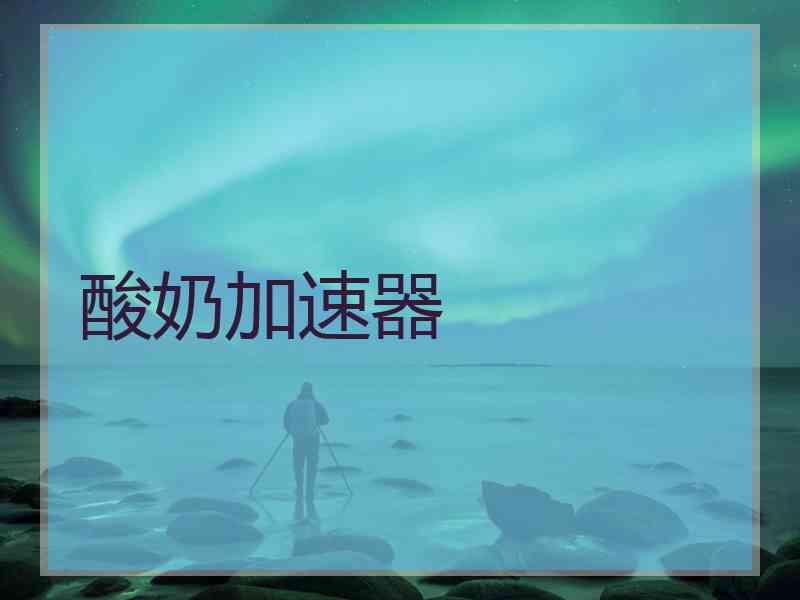 酸奶加速器