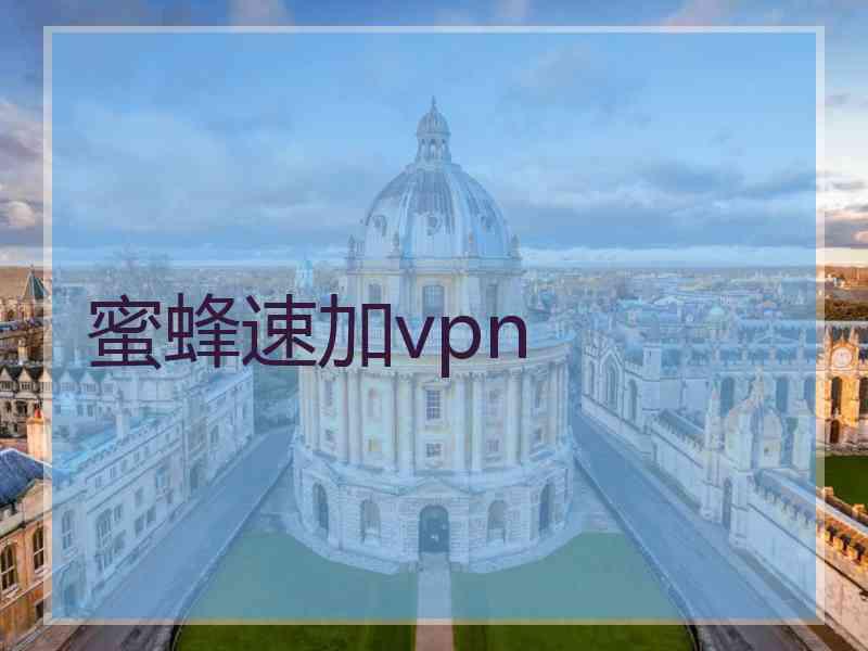 蜜蜂速加vpn