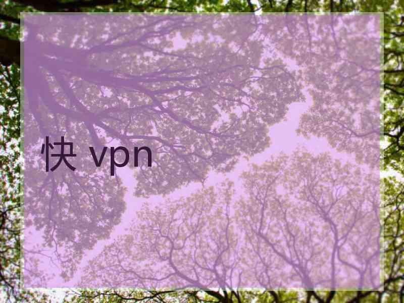 快 vpn