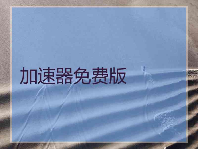 加速器免费版