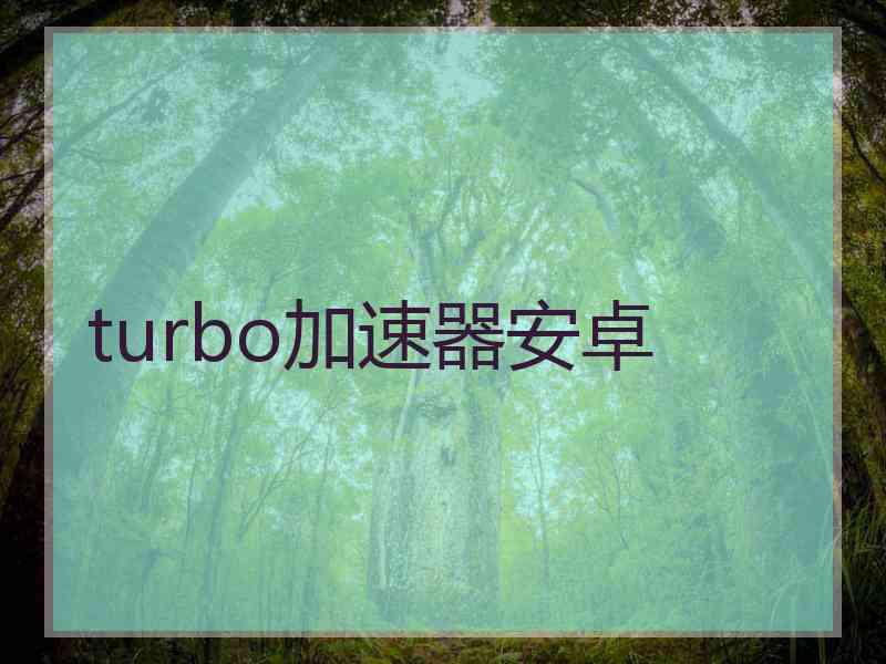 turbo加速器安卓