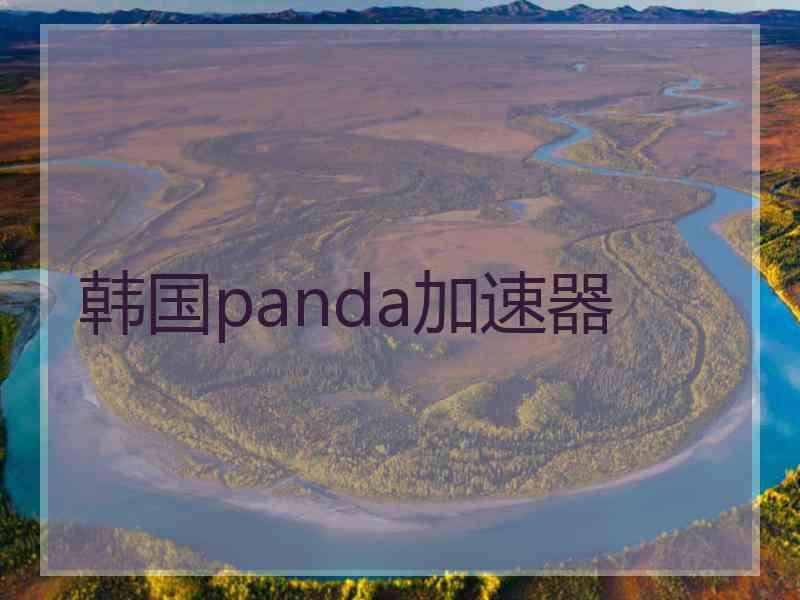 韩国panda加速器