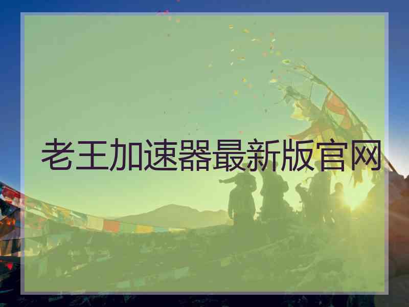 老王加速器最新版官网