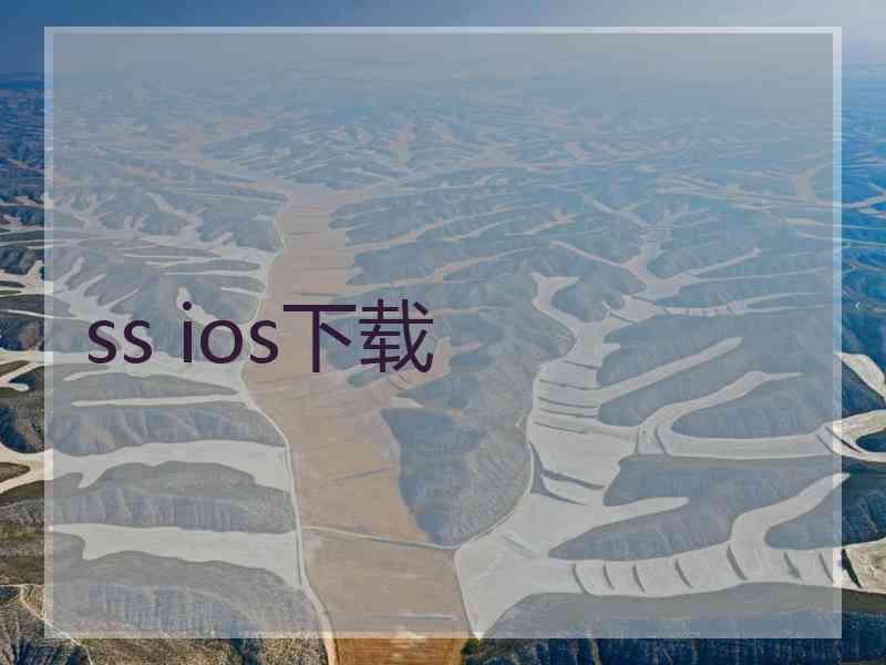 ss ios下载