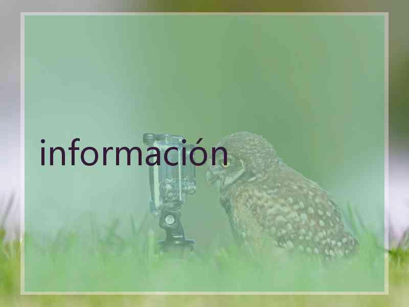 información