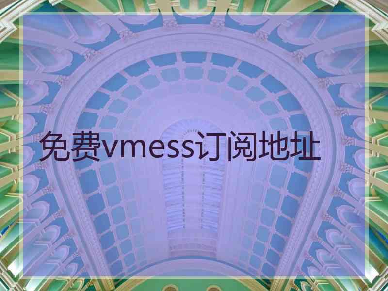 免费vmess订阅地址