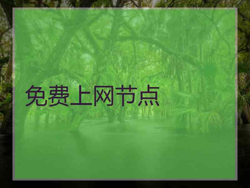 免费上网节点