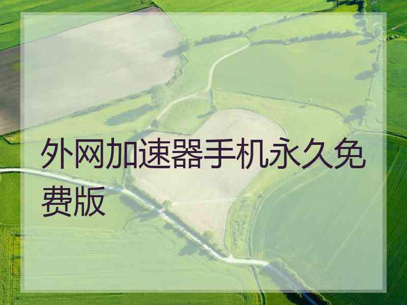 外网加速器手机永久免费版